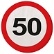 Panneau de signalisation en serviette : 50 ans, 20 pièces