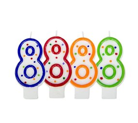 Folat Kaars 8 gespikkeld