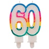 Folat Kaars 60 jaar glitter Folat Kaars 60 jaar glitter