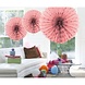 Honeycomb fan light pink 45cm | per piece