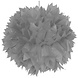 Pompon argenté 30 cm | à l'unité