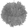Pompon argenté 30 cm | à l'unité