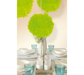 Folat Pompon vert fluo 30 cm | à l'unité