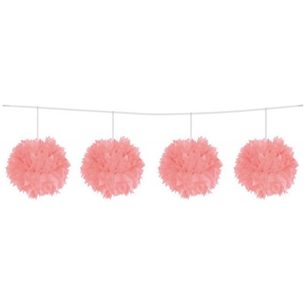 Folat Pompom Slinger Roze 3mtr | per stuk Folat Pompom Slinger Roze 3mtr | per stuk