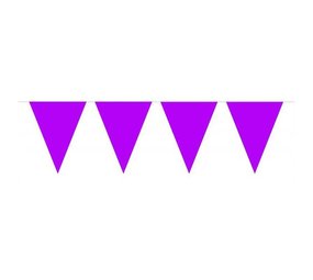 Folat Guirlande de mini-drapeaux violets 15 x 300 cm | à l'unité