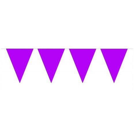 Folat Guirlande de mini-drapeaux violets 15 x 300 cm | à l'unité