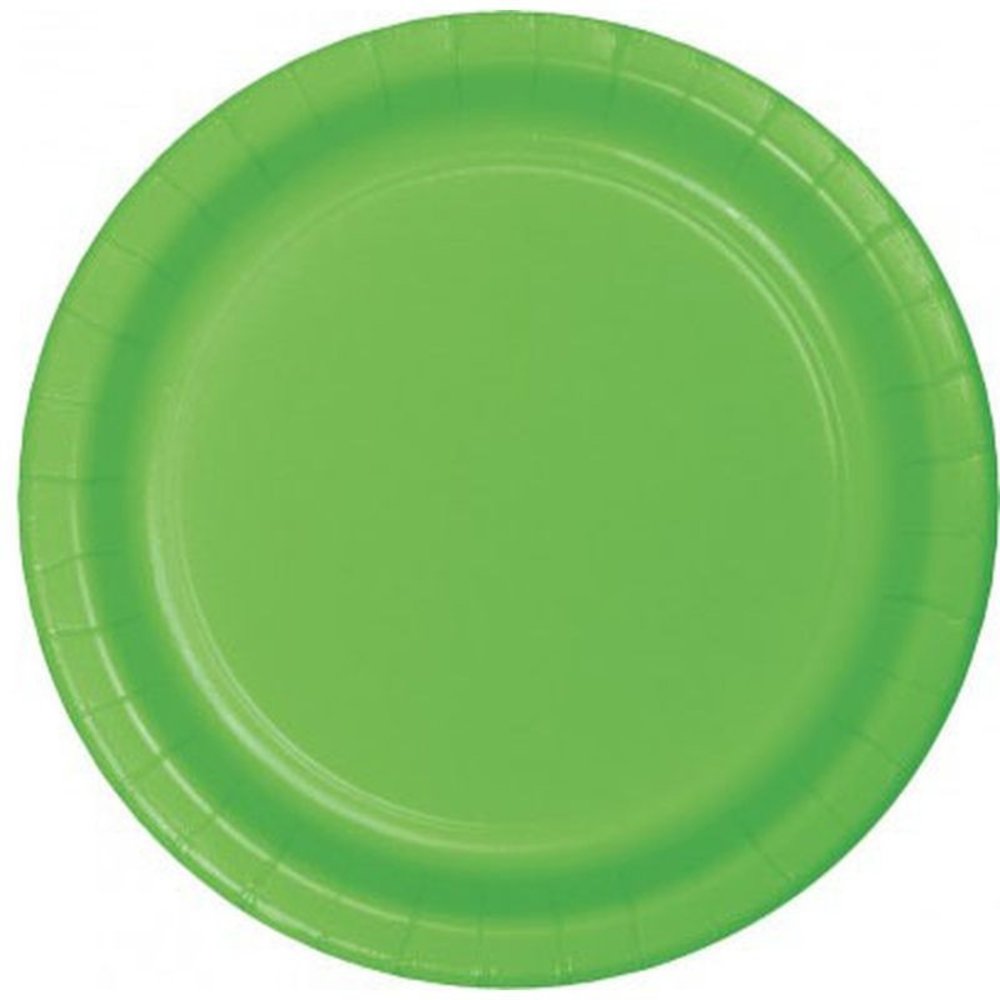 Unique Party Lime Groene Borden 23cm | 8 stuks Unique Party Lime Groene Borden 23cm | 8 stuks