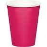 Beker hot magenta karton 350 ml | 8 stuks