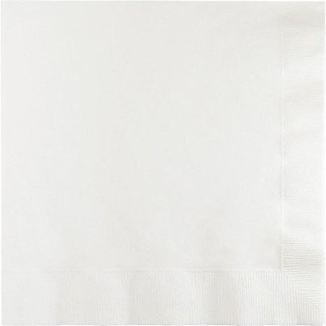 Amscan Serviettes blanches 33 x 33 cm | 20 pièces