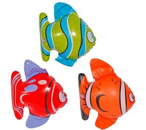 Folat Opblaasbare Tropische Vissen 16x20cm | 3 stuks Folat Opblaasbare Tropische Vissen 16x20cm | 3 stuks