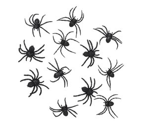 Boland Araignées factices noires 5x6cm | 12 pièces