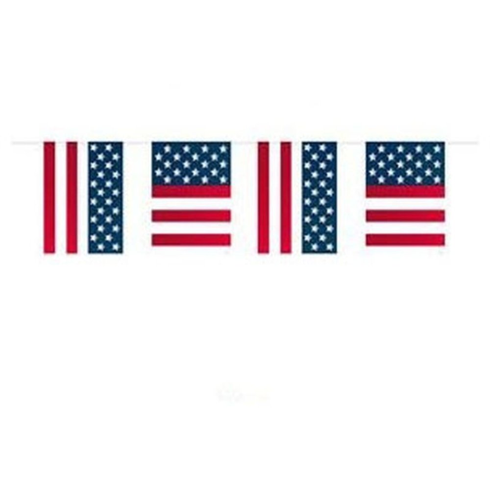 Quadratische USA-Flaggen-Wimpelkette
