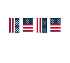 Square USA flag bunting