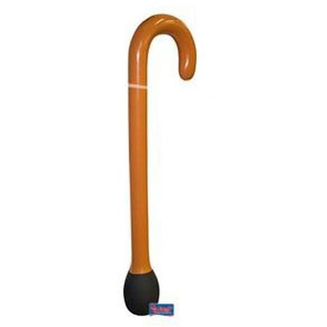 Canne de marche gonflable marron