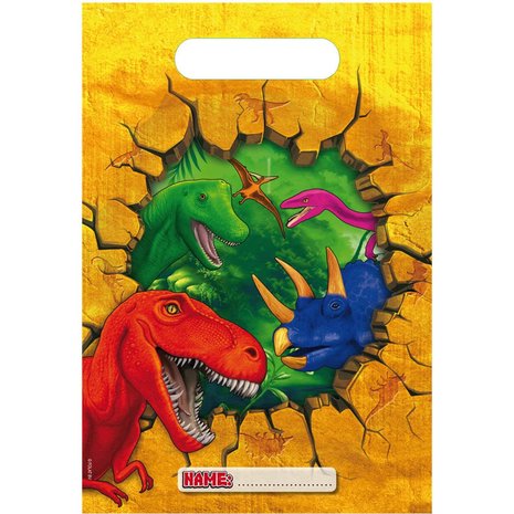 Folat Dinosaur Party Bags Dino Party | 6 pieces