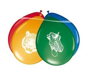 Folat Safari-Partyballons 30 cm | 8 Stück
