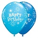 Ballon Happy Birthday licht- en donkerblauw | 25 stuks Ballon Happy Birthday licht- en donkerblauw | 25 stuks