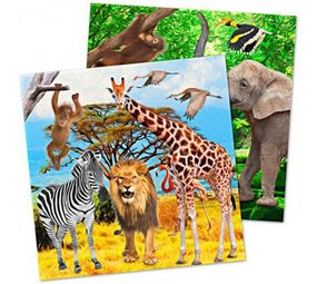 Folat Safari Party Servetten 33x33cm | 20 stuks Folat Safari Party Servetten 33x33cm | 20 stuks