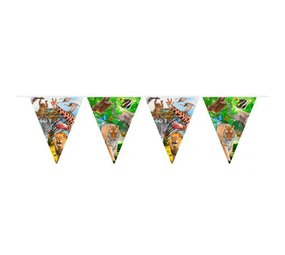 Folat Jungle Safari Vlaggenlijn Slinger 10mtr | per stuk Folat Jungle Safari Vlaggenlijn Slinger 10mtr | per stuk