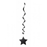 Decoratie swirl ster zwart | 3 stuks Decoratie swirl ster zwart | 3 stuks