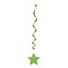 Unique Party Decoration Swirl Star Lime Green 66cm | 3 pieces