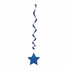 Étoile décorative en spirale bleu foncé, 3 pièces Étoile décorative en spirale bleu foncé, 3 pièces