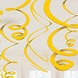 Riethmüller Decoratie Swirl Geel 56cm | 12 stuks Riethmüller Decoratie Swirl Geel 56cm | 12 stuks