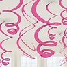 Riethmüller Pink Swirl Decoration 56cm | 12 pieces
