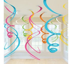 Riethmüller Decoratie Swirl Multi Kleuren 56cm | 12 stuks Riethmüller Decoratie Swirl Multi Kleuren 56cm | 12 stuks
