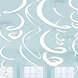 Riethmüller White Swirl Decoration 56cm | 12 pieces