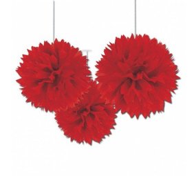 Riethmüller Pompom Rood 40cm | 3 stuks Riethmüller Pompom Rood 40cm | 3 stuks