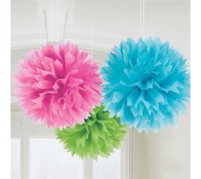 Riethmüller Pompons multicolores 40 cm | 3 pièces