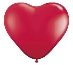 Rote Herzballons, 30 cm | 100 Stück