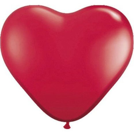 Rote Herzballons, 30 cm | 100 Stück