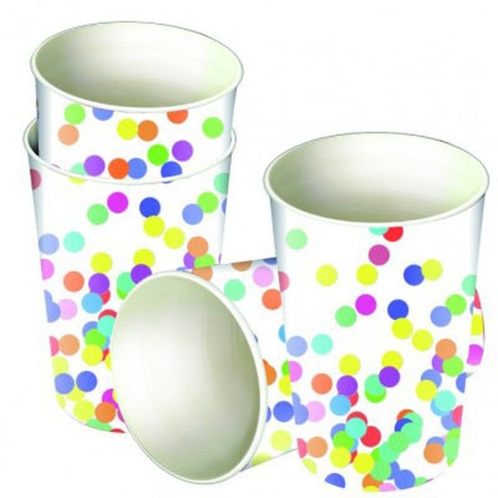 Beker Confetti 250 ml | 8 stuks Beker Confetti 250 ml | 8 stuks