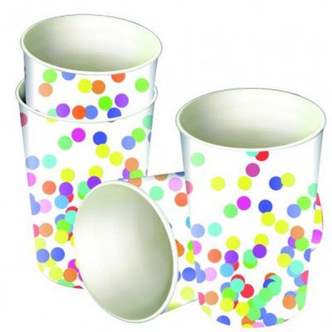 Confetti Cup 250 ml | 8 pieces