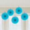 Riethmüller Mini ventilateurs bleu Caraïbes 15 cm | 5 pièces Riethmüller Mini ventilateurs bleu Caraïbes 15 cm | 5 pièces
