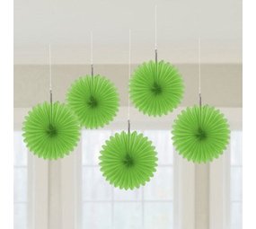 Riethmüller Mini-Ventilatoren, limettengrün, 15 cm | 5 Stück