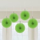 Riethmüller Mini ventilateurs vert citron 15 cm | 5 pièces