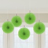 Riethmüller Mini ventilateurs vert citron 15 cm | 5 pièces Riethmüller Mini ventilateurs vert citron 15 cm | 5 pièces