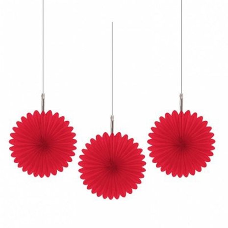 Riethmüller Mini-Ventilatoren, rot, 15 cm | 5 Stück