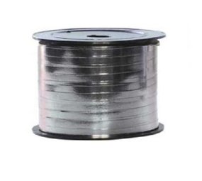 Band, metallisch silber, 250 m x 5 mm