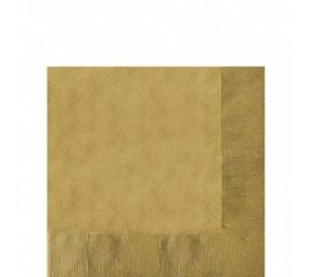 Godan Serviettes dorées 33x33cm | 20 pièces
