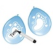 Ballon bleu bébé garçon à personnaliser | 6 pièces