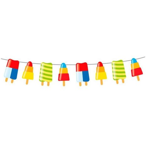 Girlande mit Eiscreme