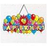 Door sign Happy Birthday 3D 53x26 Door sign Happy Birthday 3D 53x26