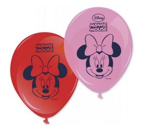 Procos Party Ballons Minnie Mouse « J'adore les pois » 28 cm | 8 pièces