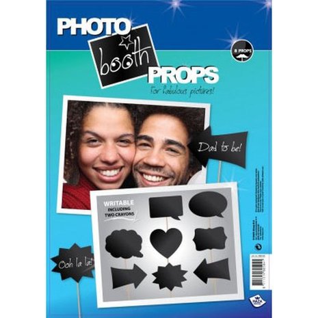 Foto-Requisiten, beschreibbar, 8-teilig Foto-Requisiten, beschreibbar, 8-teilig