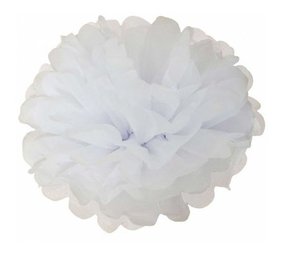 Weißer Pompon | 2 Stück