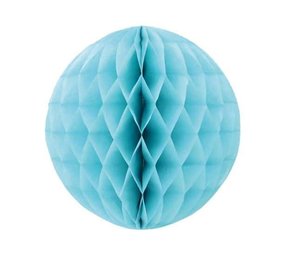 Folat Honeycomb bal caribbean blauw 30cm | per stuk Folat Honeycomb bal caribbean blauw 30cm | per stuk